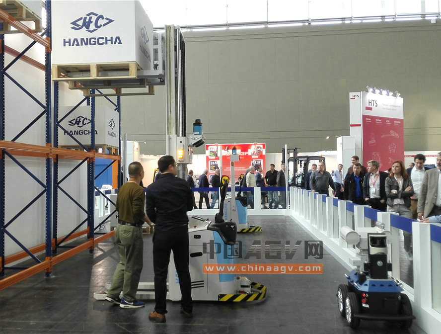 杭叉激光導(dǎo)引AGV托盤堆垛車