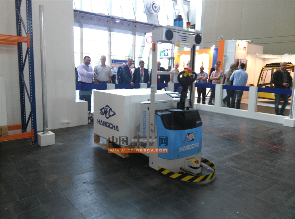 杭叉激光導(dǎo)引AGV托盤堆垛車