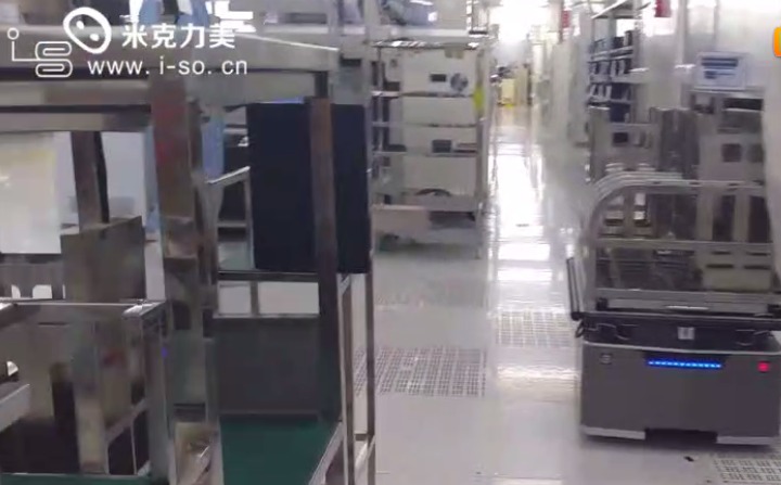 米克力美無反光板板激光AGV小車應(yīng)用案例視頻