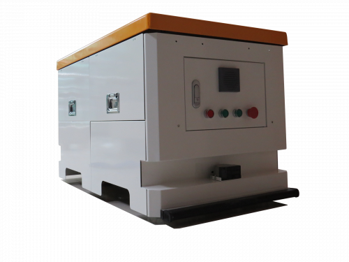 舵輪驅(qū)動(dòng)背負(fù)舉升式AGV