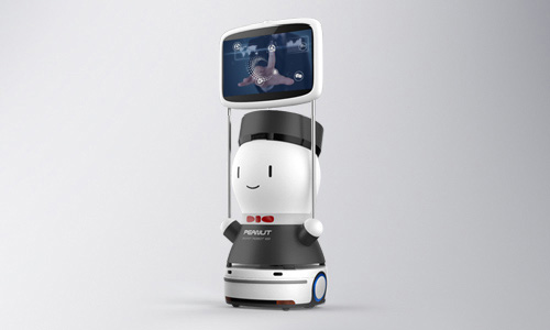 擎朗-花生引領(lǐng)廣告機(jī)器人