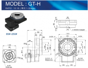 GT-H單段；速比10，18