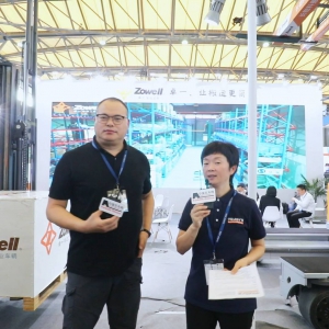 CeMAT Asia 2023 | 中叉網(wǎng)記者采訪卓一智能叉車副總經(jīng)理 吳延濤
